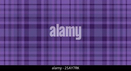 Motif de cuisine tissu plaid, texture sans couture tartan ruban. Warp vecteur vérifier textile de fond dans la palette de couleurs violette et indigo. Illustration de Vecteur