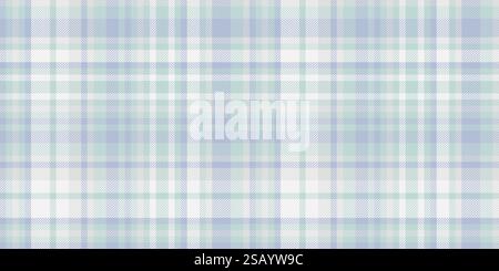 Contrôle vectoriel de plaid d'emballage, motif de tissu de texture asymétrique. Fond de tartan textile de luxe sans couture dans la palette de couleurs claires et blanches. Illustration de Vecteur