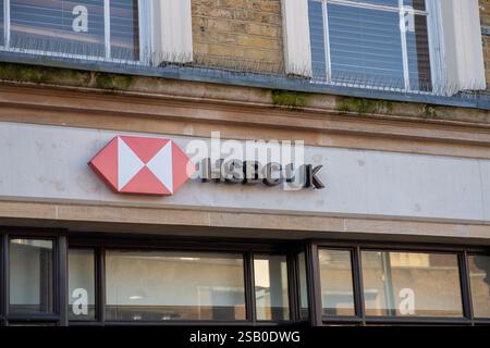 Uxbridge, Royaume-Uni. 30 janvier 2025. Une succursale HSBC Royaume-Uni à Uxbridge. Crédit : Maureen McLean/Alamy Banque D'Images