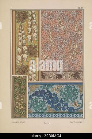 La plante, et ses applications Ornementales, Paris, librairie centrale des Beaux-Arts, E. Lévy, Éditeur, [1896] décoration et ornement, fleurs dans l'art, formes végétales Banque D'Images