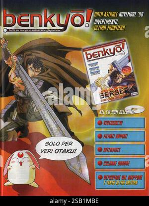 2000 Italian Benkyo magazine promo - anime, manga avec Berserk Banque D'Images
