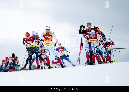 Riiber Jarl Magnus (norvégien), OFTEBRO Jens Luraas (norvégien) beim 10 km Langlauf, AUT, FIS Nordische kombination Weltcup, Seefeld Triple, Massenstart, Herren, saison 2024/2025, 31.01.2025 Foto : Eibner-Pressefoto/Michael Memmler Banque D'Images