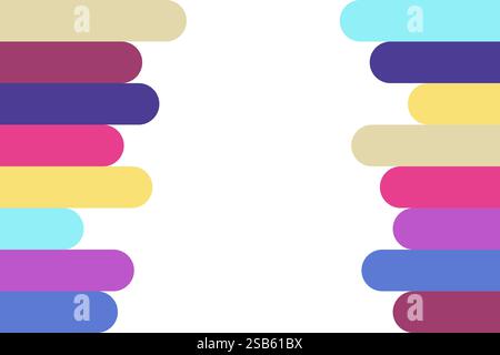 Un motif multicolore orne une toile de fond blanc foncé, créant un visuel vibrant et accrocheur. Le motif se compose de différentes couleurs mélangeant toge Illustration de Vecteur