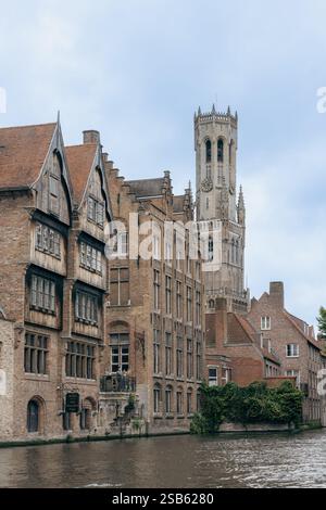 Photo de la vieille ville de bruges, Belgique. Prise le 9 octobre 2024. Banque D'Images