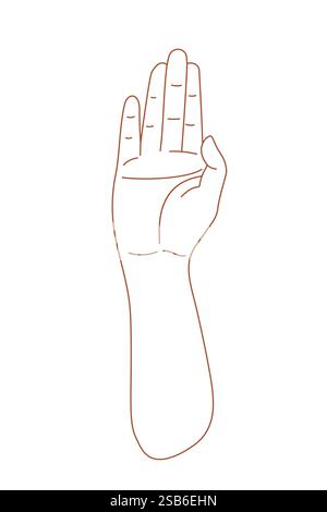 Mains humaines Webrealistiques, signes et gestes. Illustration vectorielle Illustration de Vecteur