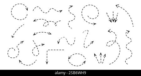 Définir les icônes de flèche, Collection différents types de signe de flèches. Flèches vectorielles noires fichier vectoriel entièrement éditable Illustration de Vecteur