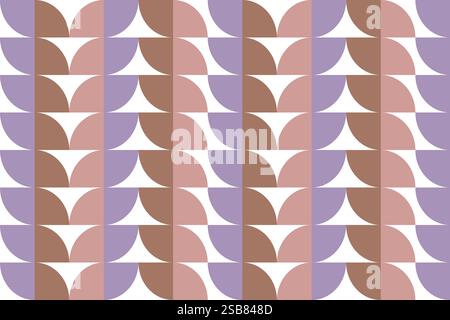 Motif géométrique coloré de formes se chevauchant dans un design moderne Illustration de Vecteur