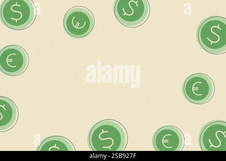 Pièces tournantes en or. Jeu de hasard, casino Golden cash. Arrière-plan pour gagner le jackpot. Illustration de Vecteur