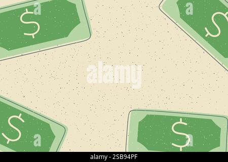 Signe de dollar de vecteur, icône de dollar de deux d'argent, symbole de billet de dollar Illustration de Vecteur