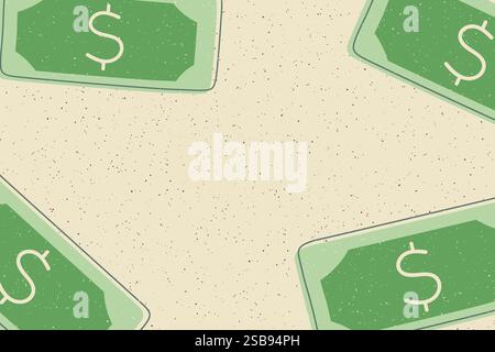 Signe de dollar de vecteur, icône de dollar de deux d'argent, symbole de billet de dollar Illustration de Vecteur