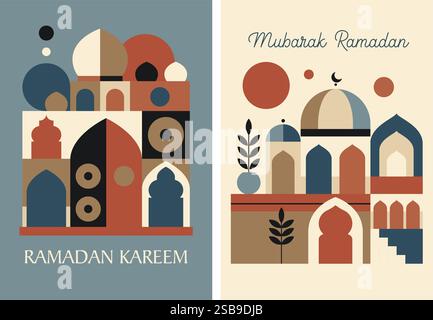 Vecteur d'illustration sur le thème du Ramadan élégant Illustration de Vecteur