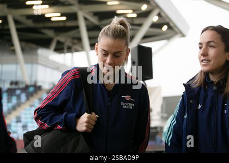 Manchester, Royaume-Uni. 02 février 2025. MANCHESTER, ANGLETERRE - 2 FÉVRIER : Alessia Russo d'Arsenal Women lors du match de Super League féminine Barclays entre Manchester City Women et Arsenal Women au joie Stadium le 2 février 2025 à Manchester, Angleterre crédit : Nina Farooqi/Alamy Live News Banque D'Images