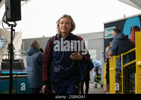 Manchester, Royaume-Uni. 02 février 2025. MANCHESTER, ANGLETERRE - 2 FÉVRIER : Frida Maanum d'Arsenal Women lors du match de Super League féminine Barclays entre Manchester City Women et Arsenal Women au joie Stadium le 2 février 2025 à Manchester, Angleterre crédit : Nina Farooqi/Alamy Live News Banque D'Images