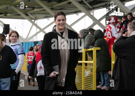 Manchester, Royaume-Uni. 02 février 2025. MANCHESTER, ANGLETERRE - 2 FÉVRIER : Jen Beattie lors du match de Super League féminine de Barclays entre Manchester City et Arsenal Women au joie Stadium le 2 février 2025 à Manchester, Angleterre crédit : Nina Farooqi/Alamy Live News Banque D'Images