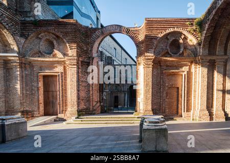 Le château de Rivoli, Nerby Torino, abrite un grand musée d'art contemporain. Banque D'Images