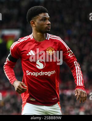 Manchester, Royaume-Uni. 02 février 2025. AMAD Diallo de Manchester United lors du match de premier League Manchester United vs Crystal Palace à Old Trafford, Manchester, Royaume-Uni, le 2 février 2025 (photo par Craig Thomas/News images) à Manchester, Royaume-Uni le 2/2/2025. (Photo de Craig Thomas/News images/SIPA USA) crédit : SIPA USA/Alamy Live News Banque D'Images