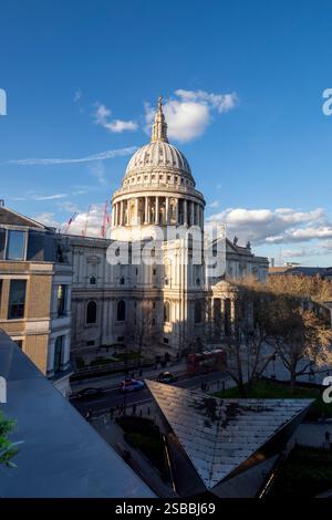 Cathédrale St Pauls, Ludgatre Hill, ville de Londres Angleterre, Royaume-Uni. Siège de l'évêque de Londres Banque D'Images