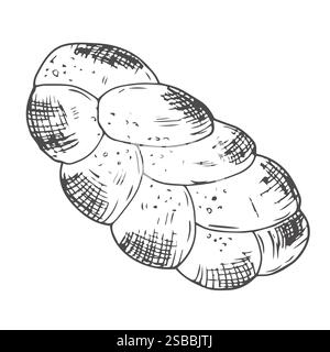 Céréales, orge de seigle et épis de blé. Concept de boulangerie. Illustration vectorielle d'esquisse dessinée à la main Illustration de Vecteur