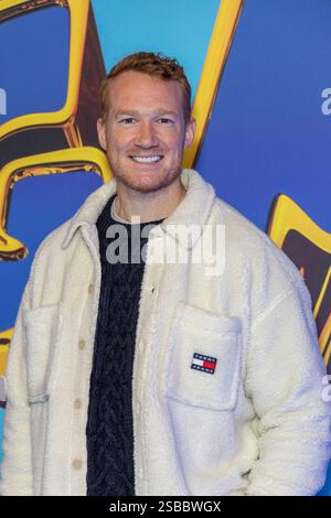 Londres, Royaume-Uni. 02 février 2025. Greg Rutherford assiste à la projection familiale de DreamWorks 'Dog Man' au vue Leicester Square à Londres. Crédit : SOPA images Limited/Alamy Live News Banque D'Images