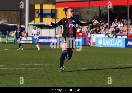 My Cato (Crystal Palace 5) lors du match WSL entre Brighton Hove Albion et Crystal Palace au Broadfield Stadium, Crawley, Angleterre, le 2 février 2025. (Bettina Weissensteiner/SPP) crédit : SPP Sport Press photo. /Alamy Live News Banque D'Images