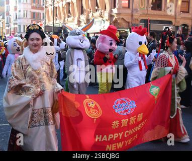 Célébrations du nouvel an lunaire Londres Royaume-Uni 2 février 2025 Banque D'Images
