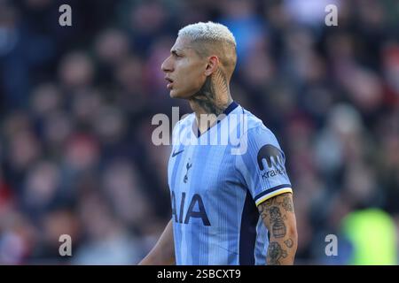Londres, Royaume-Uni. 02 février 2025. Londres Angleterre, 2 février 2025 : Richarlison (9 Tottenham Hotspur) lors du match de premier League entre Brentford et Tottenham Hotspur au Gtech Community Stadium de Londres, Angleterre (Alexander Canillas/SPP) crédit : SPP Sport Press photo. /Alamy Live News Banque D'Images