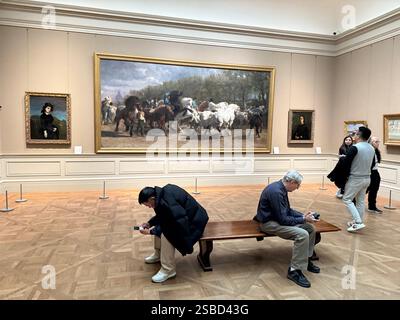 La foire du cheval, huile sur toile, 1852-55, Rosa bonheur, français, Metropolitan Museum of Art, New York. Banque D'Images