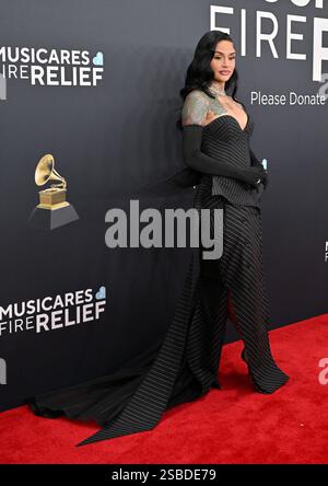 Los Angeles, États-Unis. 02 février 2025. Kehlani arrive à la 67e cérémonie annuelle des Grammy Awards qui a eu lieu au Crypto.com Arena le 2 février 2025 à Los Angeles, CA. © Lisa OConnor/AFF-USA.com crédit : AFF/Alamy Live News Banque D'Images