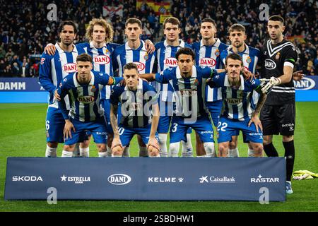 Barcelone, Espagne. 1er février 2025. Équipe d'Espanyol Barcelone lors du championnat d'Espagne la Liga match de football entre le RCD Espanyol et le Real Madrid CF le 1er février 2025 au stade RCDE de Barcelone, Espagne - photo Matthieu Mirville (Joma Garcia)/DPPI crédit : DPPI Media/Alamy Live News Banque D'Images