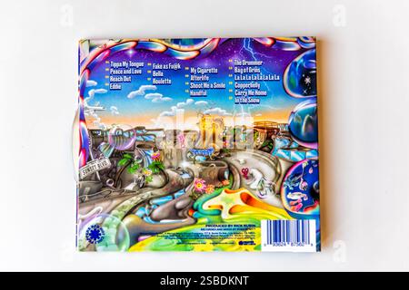Avon, États-Unis - 31 octobre 2022 : dernier album Red Hot Chili Peppers pour l'album de musique pop rock closeup intitulé Return of the Dream Canteen Banque D'Images