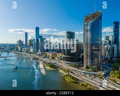 Vue aérienne de Brisbane en Australie Banque D'Images