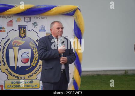 Journée de l'industrie alimentaire, Lutsk, Ukraine unité structurelle séparée 'Volyn Vocational College de l'Université nationale des technologies alimentaires' 10/12/2023 Banque D'Images