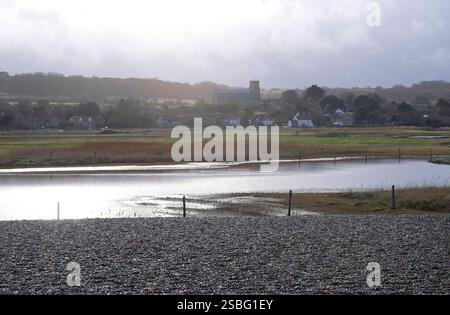 Salthouse marais, North Norfolk, Angleterre Banque D'Images