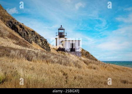 Le phare de Punta Gorda sur le manteau perdu en Californie Banque D'Images