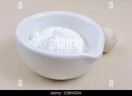 Le stéarate de zinc est un savon de zinc largement utilisé industriellement. Banque D'Images