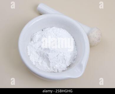 Le stéarate de zinc est un savon de zinc largement utilisé industriellement. Banque D'Images