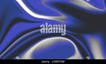 Texture fluide dégradé, fond froid abstrait. design futuriste y2k. Métal liquide coloré, toile de fond rétro Banque D'Images