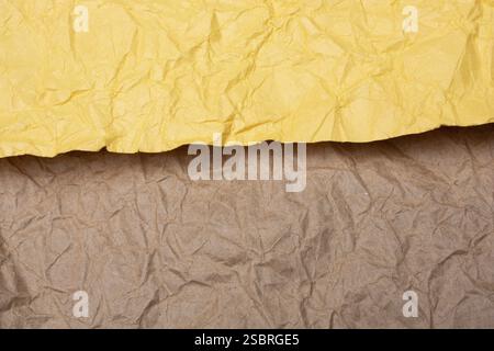 Effet de texture froissée. Texture de papier de soie froissé Banque D'Images