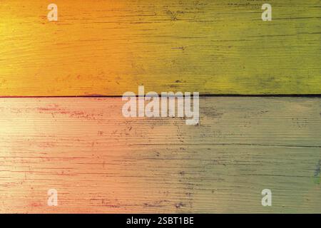 Vintage coloré motif de fond sur les planches de parquet en bois Banque D'Images
