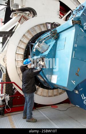 Remplaçant Grismas à OSIRIS, le Gran Telescopio CANARIAS GTC, Observatoire Roque de los Muchachos, la Palma, Îles Canaries, Espagne le Gran Telescop Banque D'Images