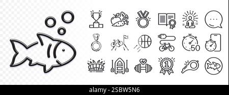 Yoga, podium gagnant et icônes de ligne de minuterie pour l'application Web. Icône de pictogramme. Éblouissement des icônes de lumière. Vecteur Illustration de Vecteur