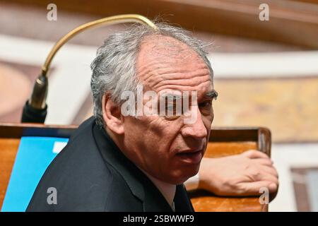 Paris, France. 04th Feb, 2025. Le premier ministre François Bayrou lors des questions au Gouvernement à l'Assemblée nationale, 4 janvier 2025 - 04/02/2025 - France/Ile-de-France (région)/Paris - Julien Mattia/le Pictorium crédit : LE Pictorium/Alamy Live News Banque D'Images