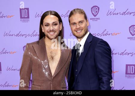 Riccardo Simonetti und Rurik Gislason BEI der film Premiere von ‚„Wunderschoener“ AM 4.02.2025 à Berlin Banque D'Images