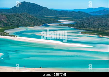 Hill Inlet à Whitsunday Island Banque D'Images