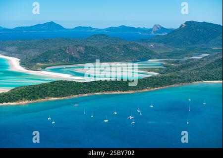 Hill Inlet à Whitsunday Island Banque D'Images