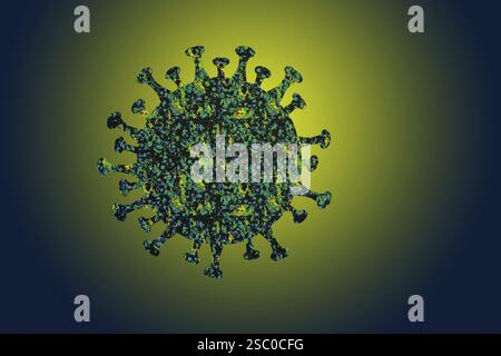 Nouvelle bactérie Coronavirus COVID-19. Pas d'infection et arrêter les concepts de coronavirus Banque D'Images