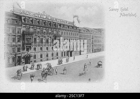 Hôtel Savoy 2 bella época Dresde. Banque D'Images