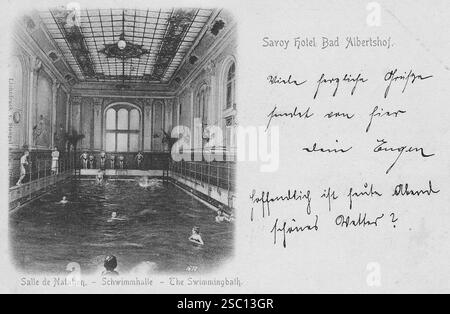 Hôtel Savoy 3 bella época Dresde. Banque D'Images