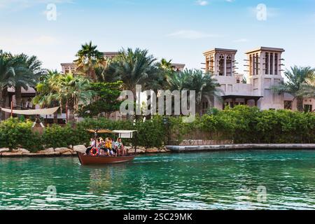 DUBAÏ, Émirats arabes Unis - 15 NOVEMBRE : vue sur le souk Madinat Jumeirah. 15 novembre 2012 à Dubaï Banque D'Images