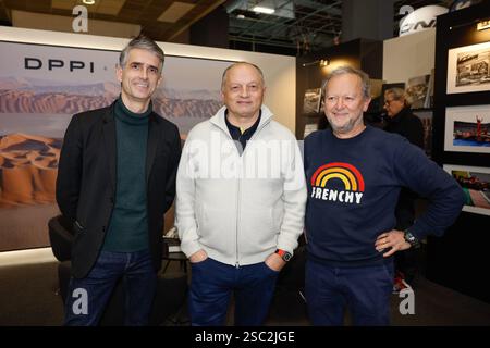 Paris, France. 04th Feb, 2025. Tim MALACHARD, Frédéric VASSEUR, Fabrice CONNEN, portrait, lors du salon de l'automobile Retromobile 2025 à Paris Expo porte de Versailles, du 5 au 9 février 2025 à Paris, France - photo Frédéric le Floc'h/DPPI crédit : DPPI Media/Alamy Live News Banque D'Images